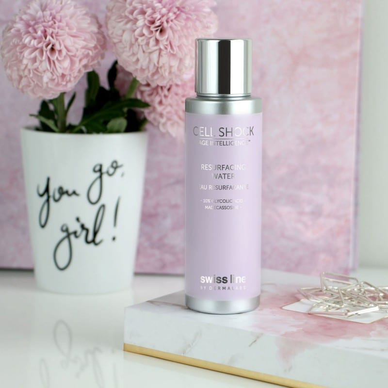 Hỗn hợp peel da không bong tróc tại nhà Swissline cell shock age intelligence resurfacing water